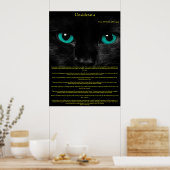 Posters Desiderata Cat Eyes (Cuisine)
