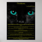 Posters Desiderata Cat Eyes (Devant)
