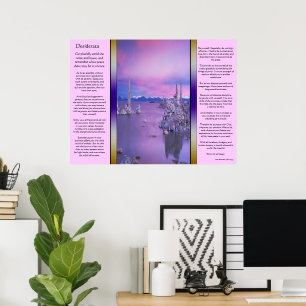 Posters Desiderata Purple Ocean