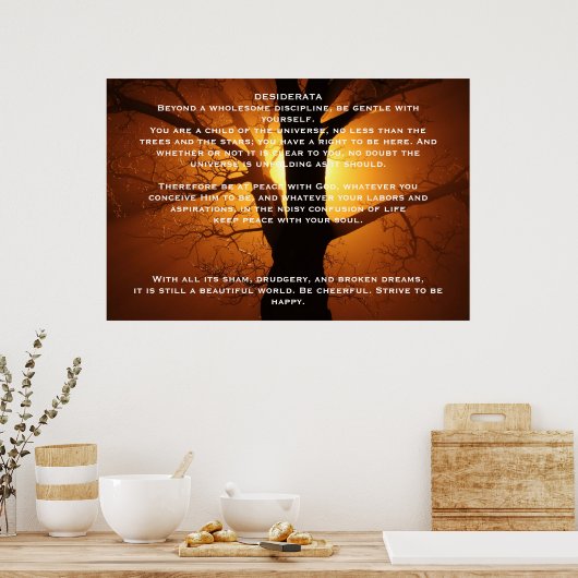 Posters DESIDERATA Willow Tree (Cuisine)