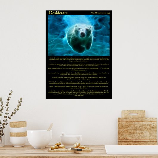 Posters d'ours de Desiderata Electrica (Cuisine)