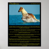 Posters du Cheval d'eau Desiderata (Devant)