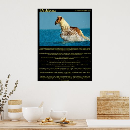 Posters du Cheval d'eau Desiderata (Cuisine)