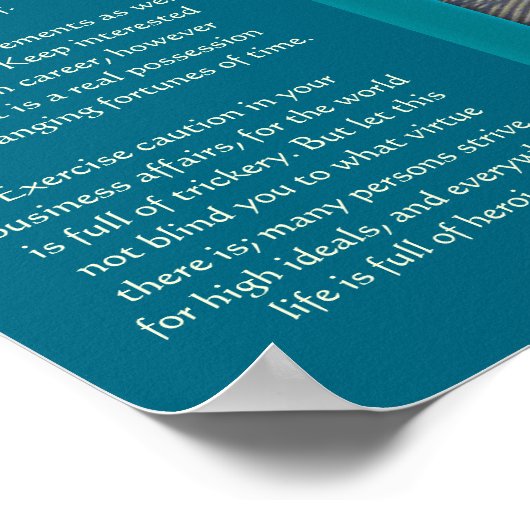 Posters du désert DESIDERATA (Coin)