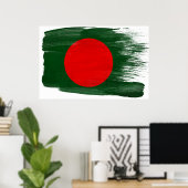 Posters du drapeau du Bangladesh (Bureau à domicile)