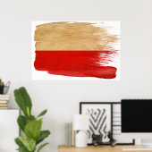 Posters du drapeau polonais (Bureau à domicile)
