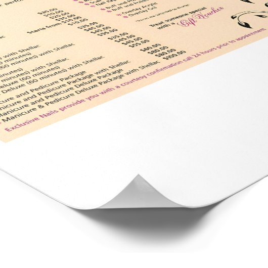 Posters du Salon à ongles (Coin)