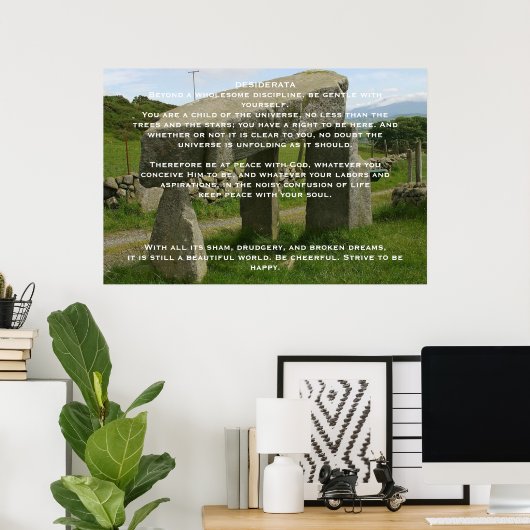 Posters en pierre DESIDERATA (Bureau à domicile)