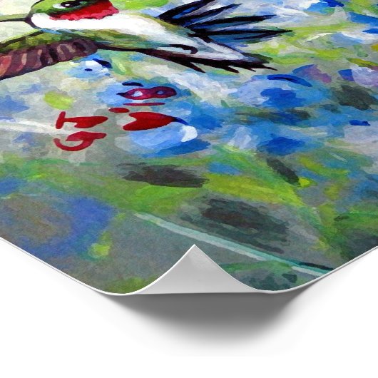 Posters en Prints van levende vogels en bloemen (Hoek)