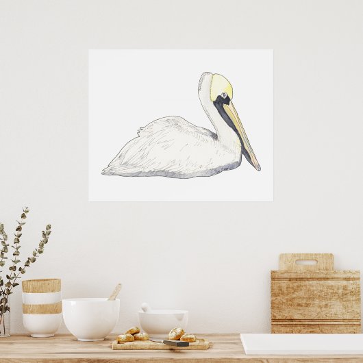 Posters et imprimés pélicans (Cuisine)