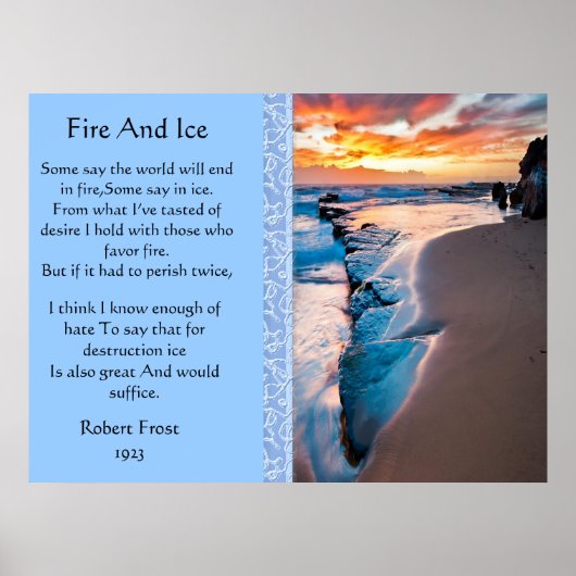 Posters Fire Et Glace Blue Ocean (Devant)