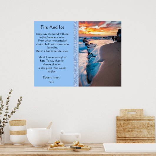 Posters Fire Et Glace Blue Ocean (Cuisine)