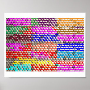 POSTERS Graphisme Motif Étoiles Fleurs