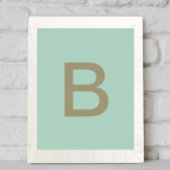 posters kid letter initial