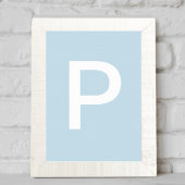 posters kid letter initial nursery
