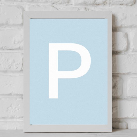posters kid letter initial nursery