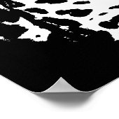 Posters Leopard noir et blanc (Coin)
