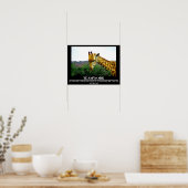 Posters Motivation de la faune Giraffe Travail d'é (Cuisine)