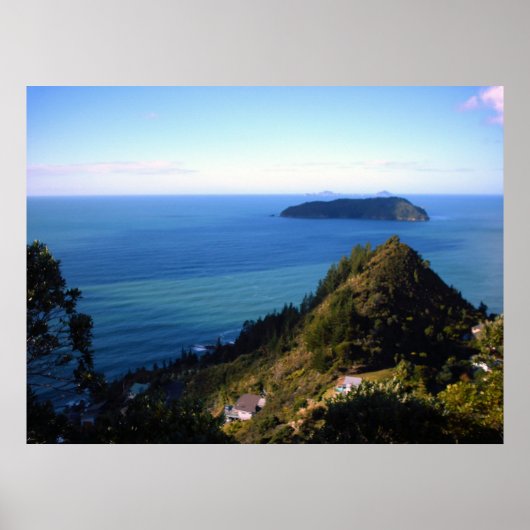 Posters néo-zélandais Top du Mont Paku Tairua (Devant)