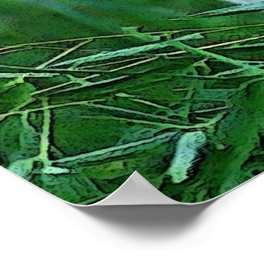 Posters Panda - Poster Feuille Panda (Coin)