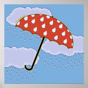 Posters parapluies mignons