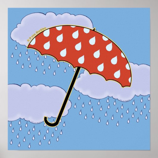 Posters parapluies mignons (Devant)