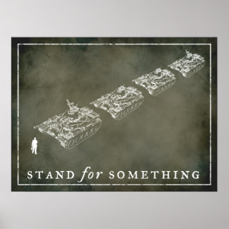 Posters personnalisables de Tank Man