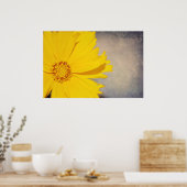Posters personnalisés Art fin Imprimer Fleur Jaune (Cuisine)