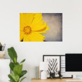 Posters personnalisés Art fin Imprimer Fleur Jaune (Bureau à domicile)