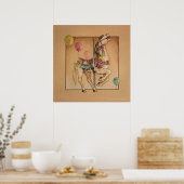Posters, Prints - Happy Horse Carousel (Keuken)