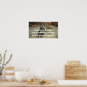 Posters reageren op een los dier (Keuken)