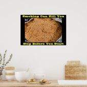 posters tegen roken in zwart (Keuken)