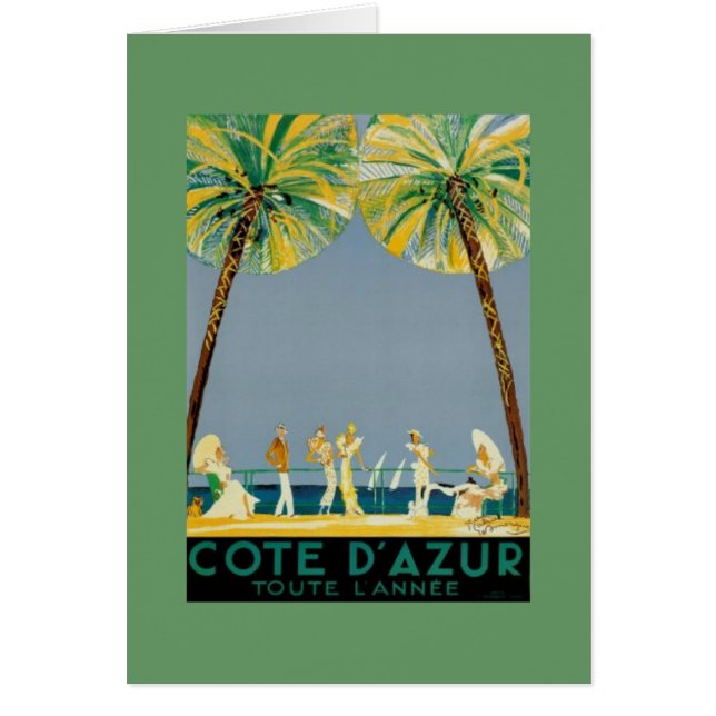 Posters van Cote D'Azur - Vintage (Voorkant)