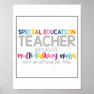 Posters van de speciale onderwijsleraar