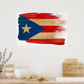 Posters van de vlag van Puerto Rico (Keuken)