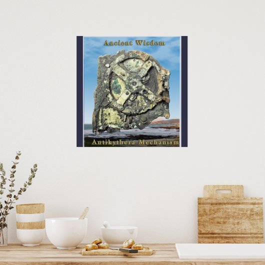 Posters van het Antikythera Mechanism (Keuken)