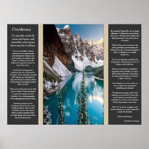 Posters van het Desiderata Majestic Mountain Uitzi