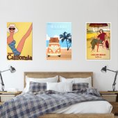 Posters vintage californiens (Chambre à coucher)