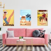 Posters vintage californiens (Salon)
