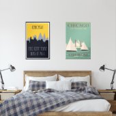 Posters vintage de Chicago (Chambre à coucher)