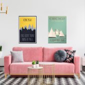 Posters vintage de Chicago (Salon)