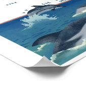 Posters vintage Grèce Voyage Aquarelle (Coin)