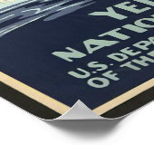 Posters vintage, Parc national de Yellowstone Geys (Coin)