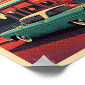 Posters Vintage Retro Car Diner Print (Hoek)
