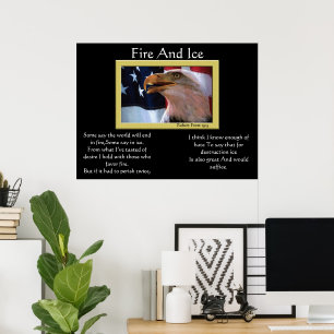 Posters voor brand en ijskap op 4 juli