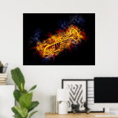 Posters voor smaakvolle muziek (Thuiskantoor)