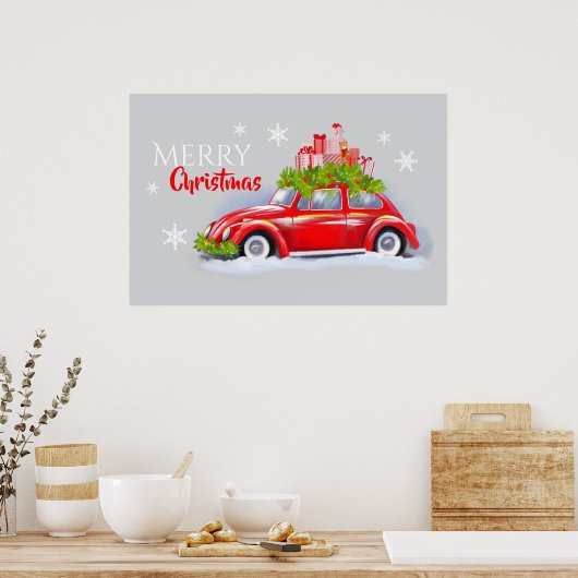 Posters voor vrolijk kerstfeest (Keuken)
