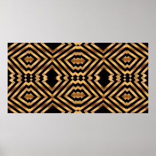 Posters Zizzago Black Gold Exotisch