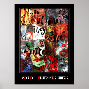 Posters Zizzago Street Art Abstract Urban Grunge