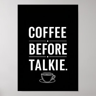 Posters Zwart en Wit Grappige Quote Print